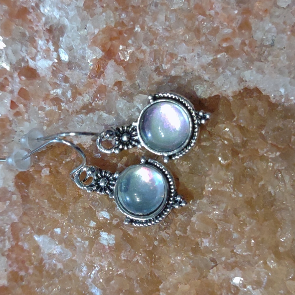 3/$20 Mystical Moonstone Fairy Drop Earrings - Picture 5 of 8